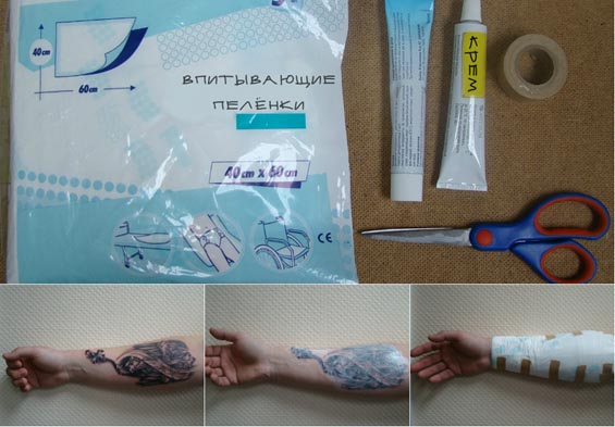 Как ухаживать за татуировкой после снятия плёнки
